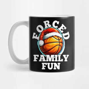 Forced Family Fun Basketball Christmas Mug